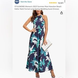 Floral maxi dress, never worn!!